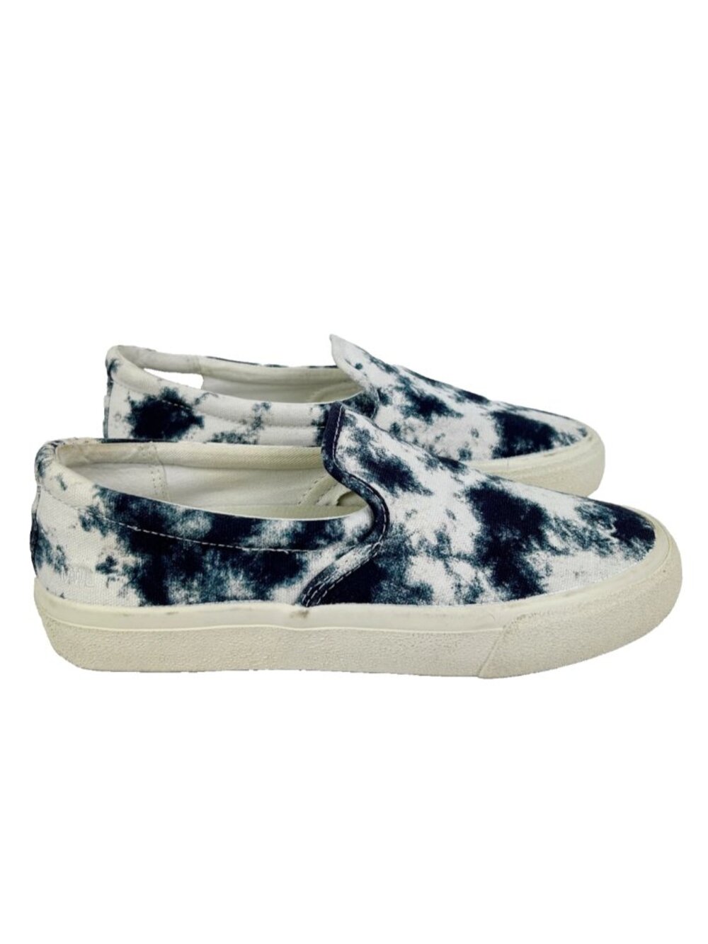 Madewell Sidewalk Slip On Sneakers Tie Dyed Recycled Canvas Tennis Shoes Comfy 7